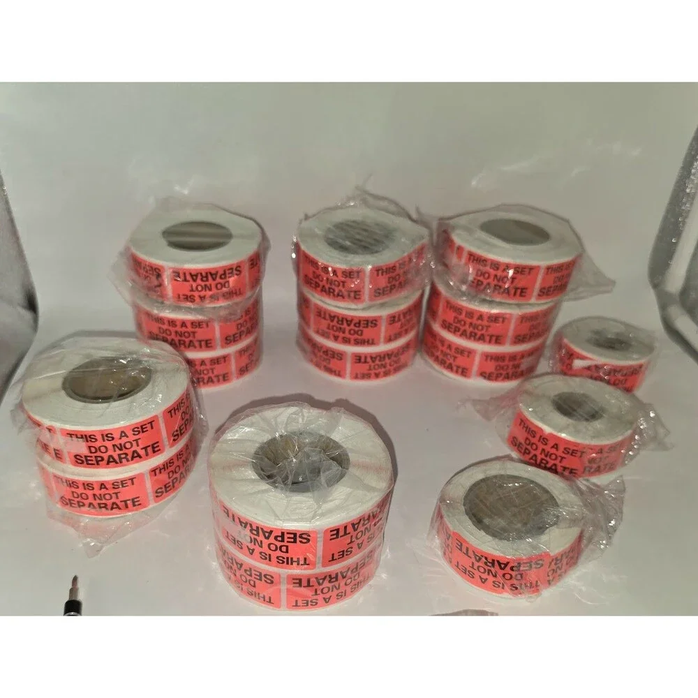 Sutter Signs This Is A Set Red Inventory Labels 13 New 3 Partial 16 Roll Lot